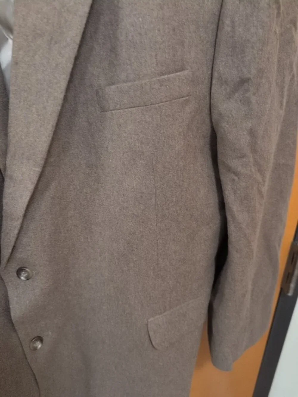 Jos‎ A Bank Suit Jacket 56L Brown Solid 100% Wool Two Button Blazer Sport Coat